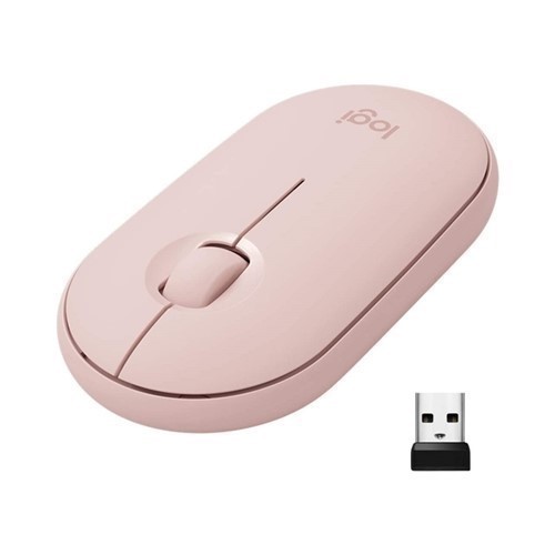 RATON LOGITECH M350 PEBBLE ROSA INALAMBRICO